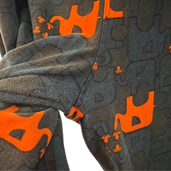 LulaRoe Leggings TC Elephant Pattern Orange Blue Pull On Skinny Comfort Soft - Picture 5 of 6